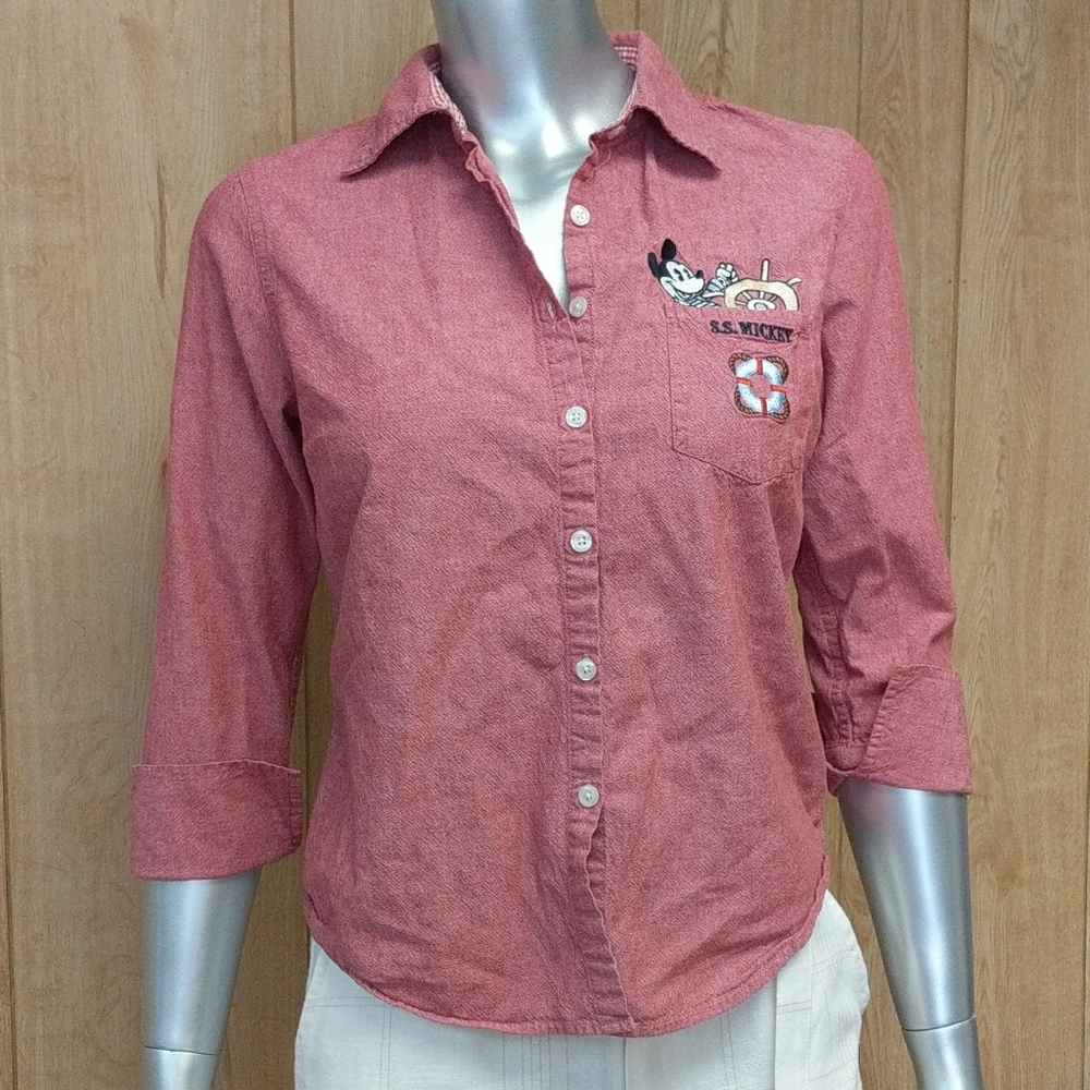 Disney Button Down Shirt Size Medium - image 5